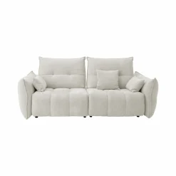 Canapés Fixes>Camif Canapé tissu avance-recule Sacha - - 3 places Ecru