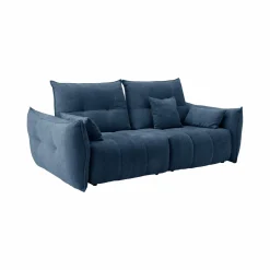 Canapés Fixes>Camif Canapé tissu avance-recule Sacha - - 3 places Bleu