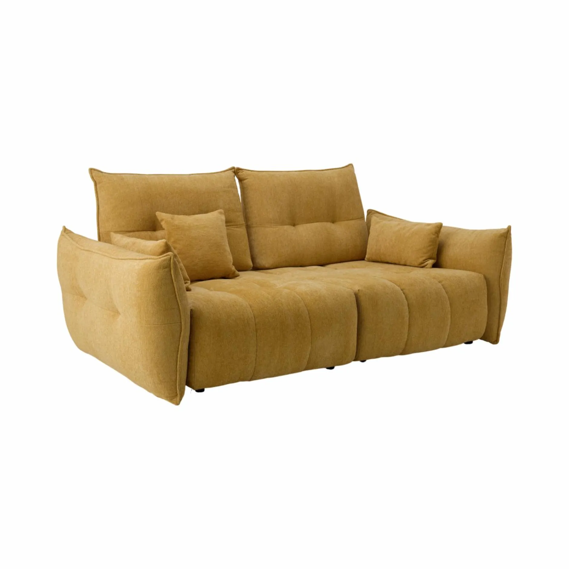 Canapés Fixes>Camif Canapé tissu avance-recule Sacha - - 3 places Jaune