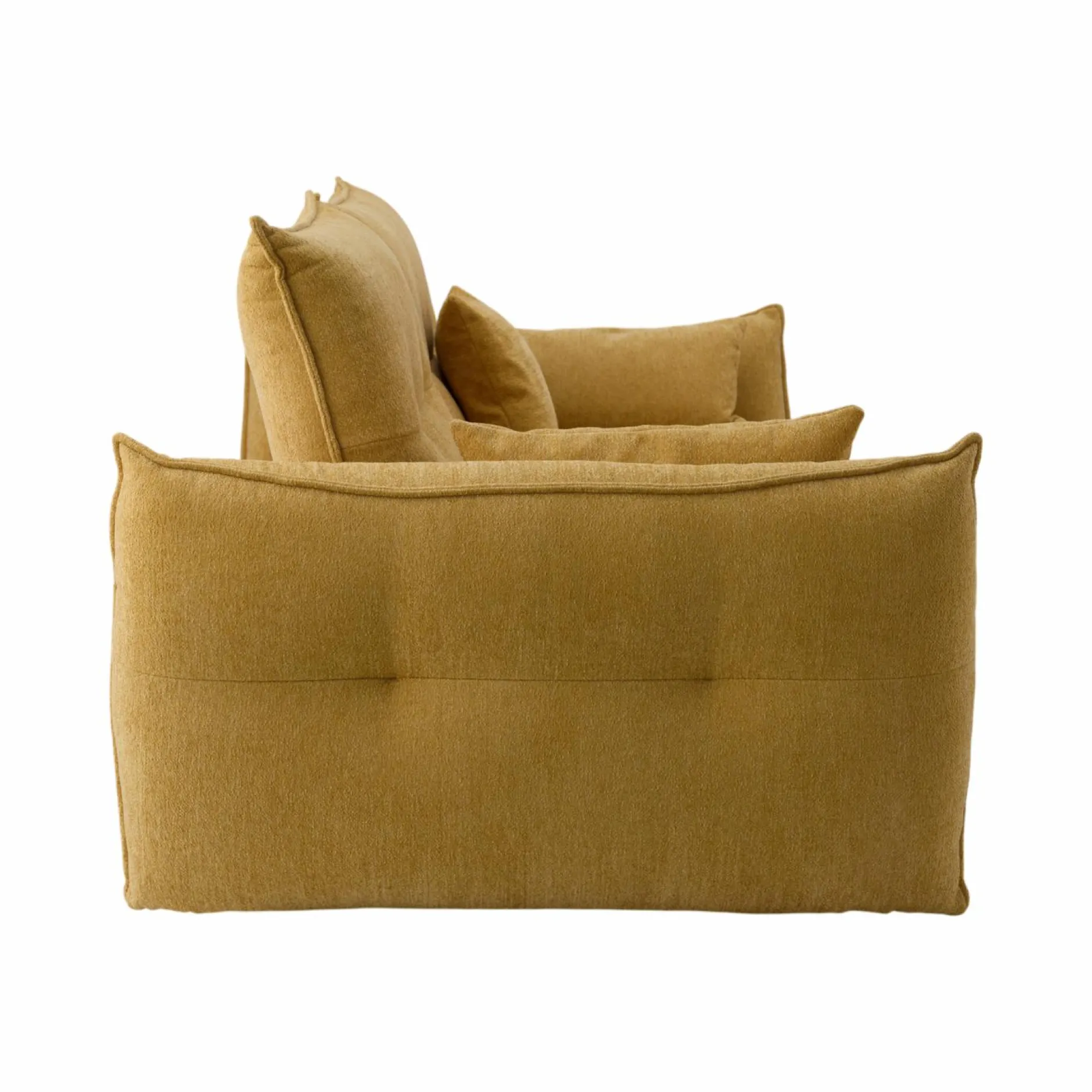 Canapés Fixes>Camif Canapé tissu avance-recule Sacha - - 3 places Jaune