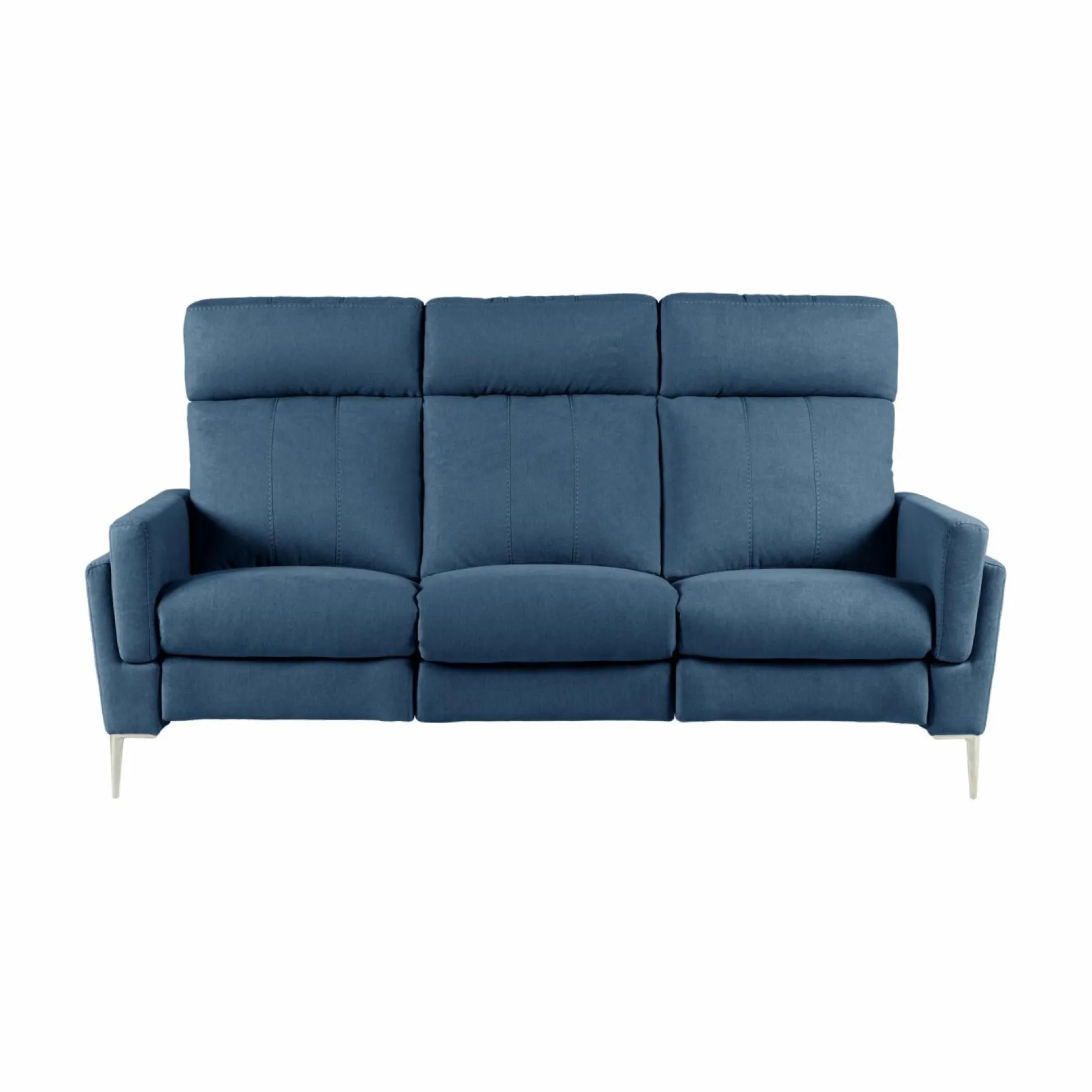 Canapés Fixes>Camif Canapé tissu Boston - - Grand 3 places Bleu Jean