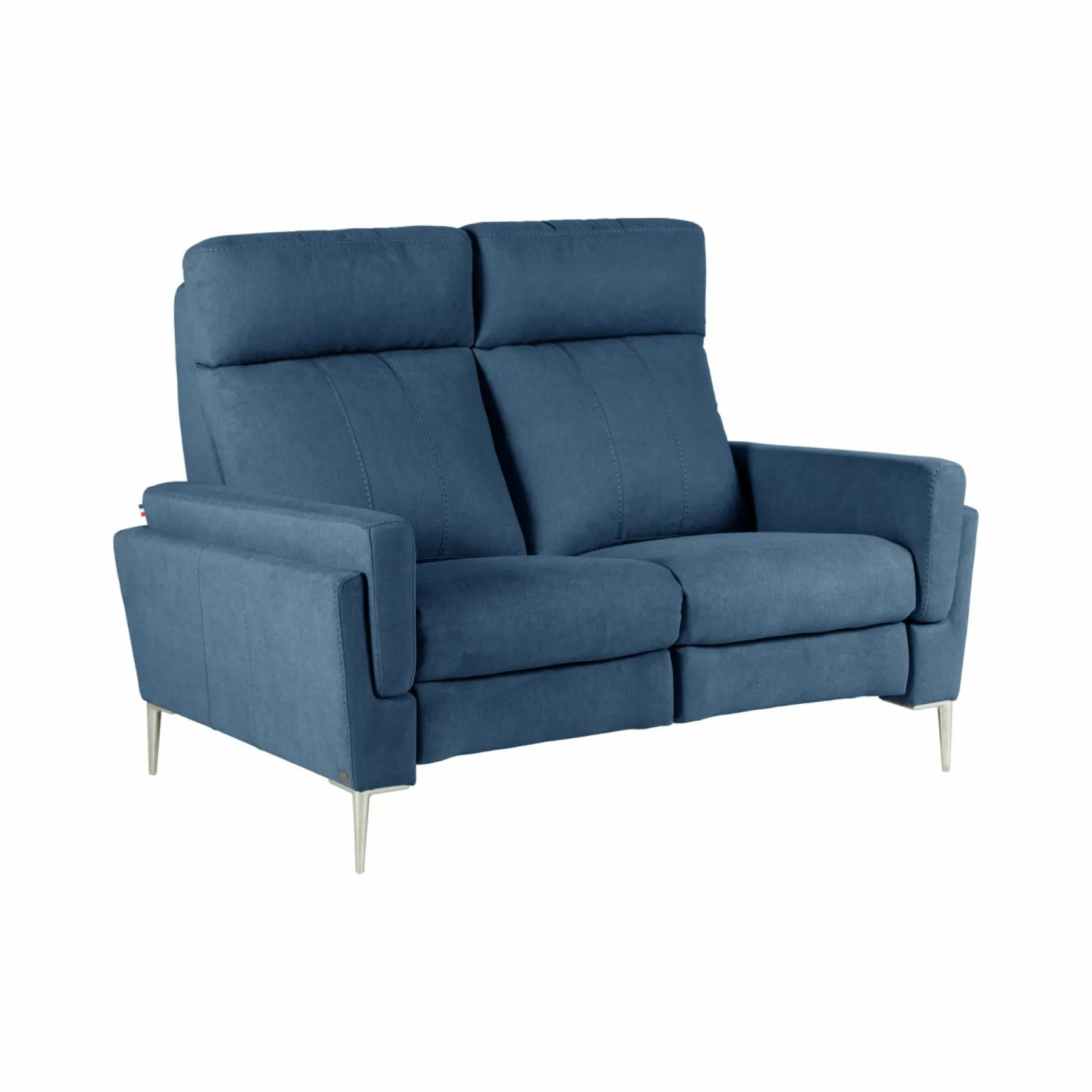 Canapés Fixes>Camif Canapé tissu Boston - - 2 places Bleu Jean