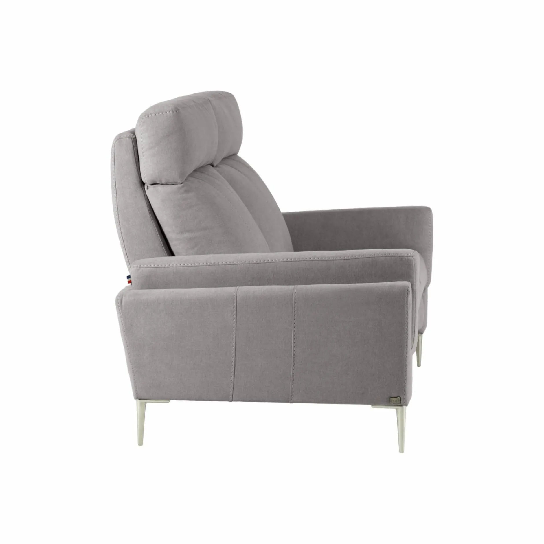 Canapés Fixes>Camif Canapé tissu Boston - - 2 places Gris Clair