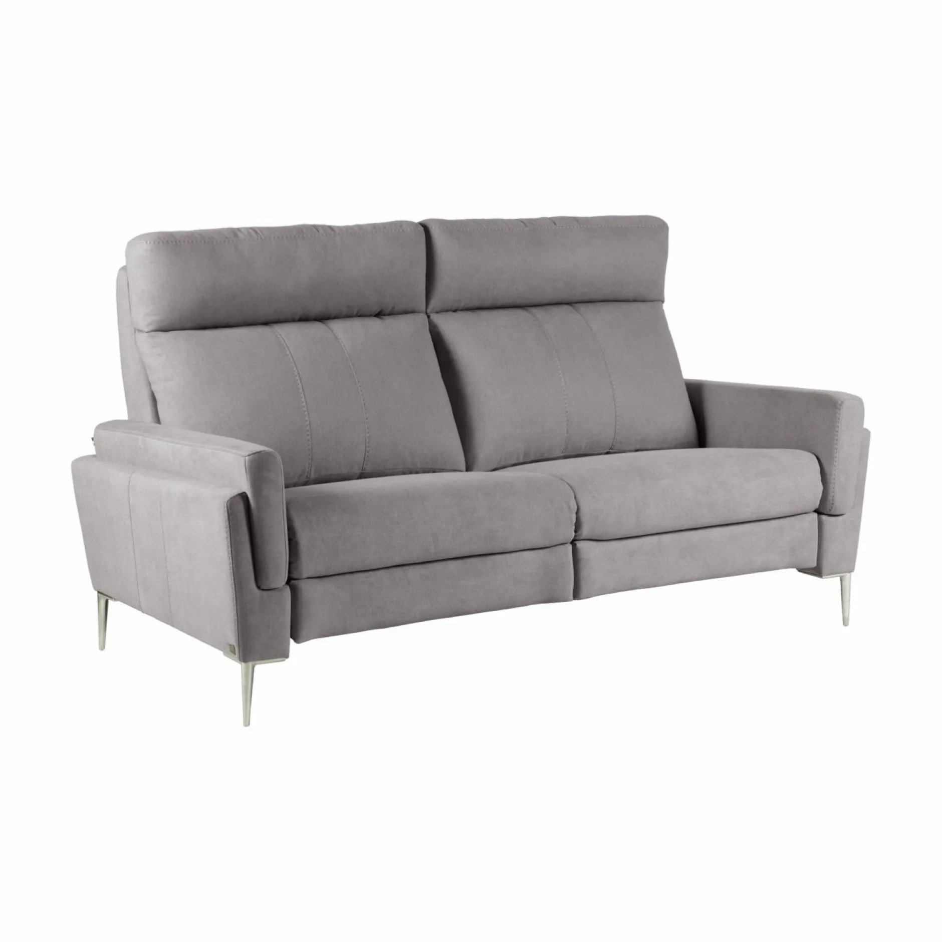 Canapés Fixes>Camif Canapé tissu Boston - - 3 places Gris Clair