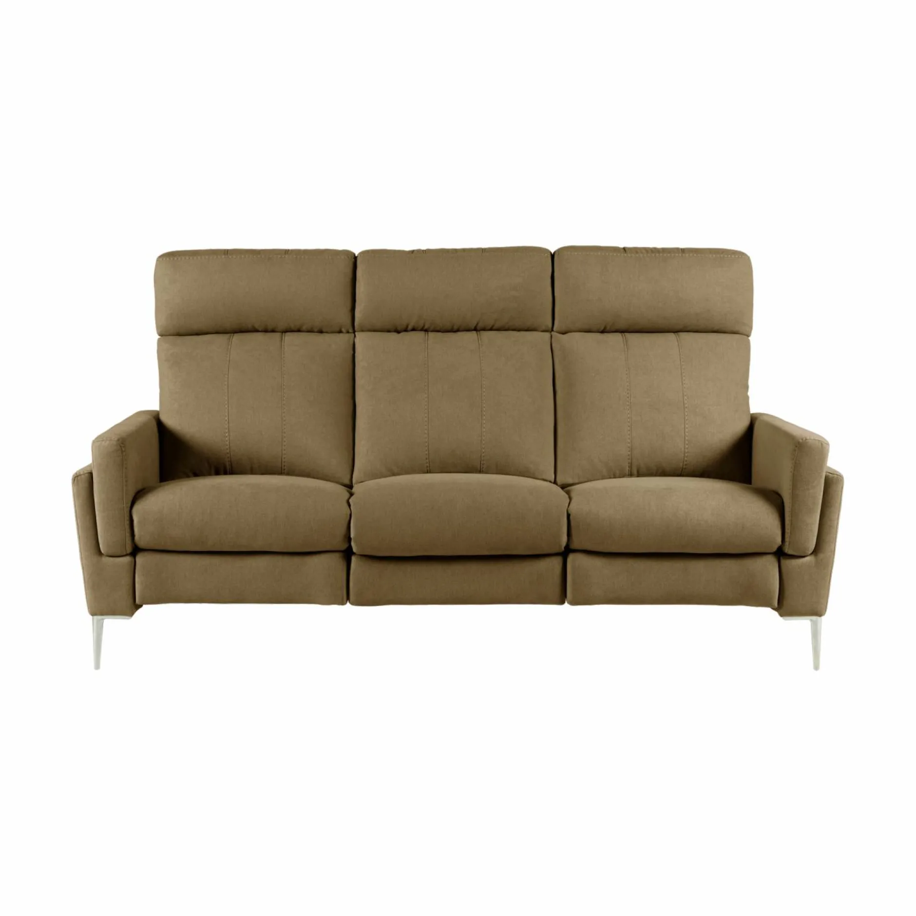 Canapés Fixes>Camif Canapé tissu Boston - - Grand 3 places Kaki