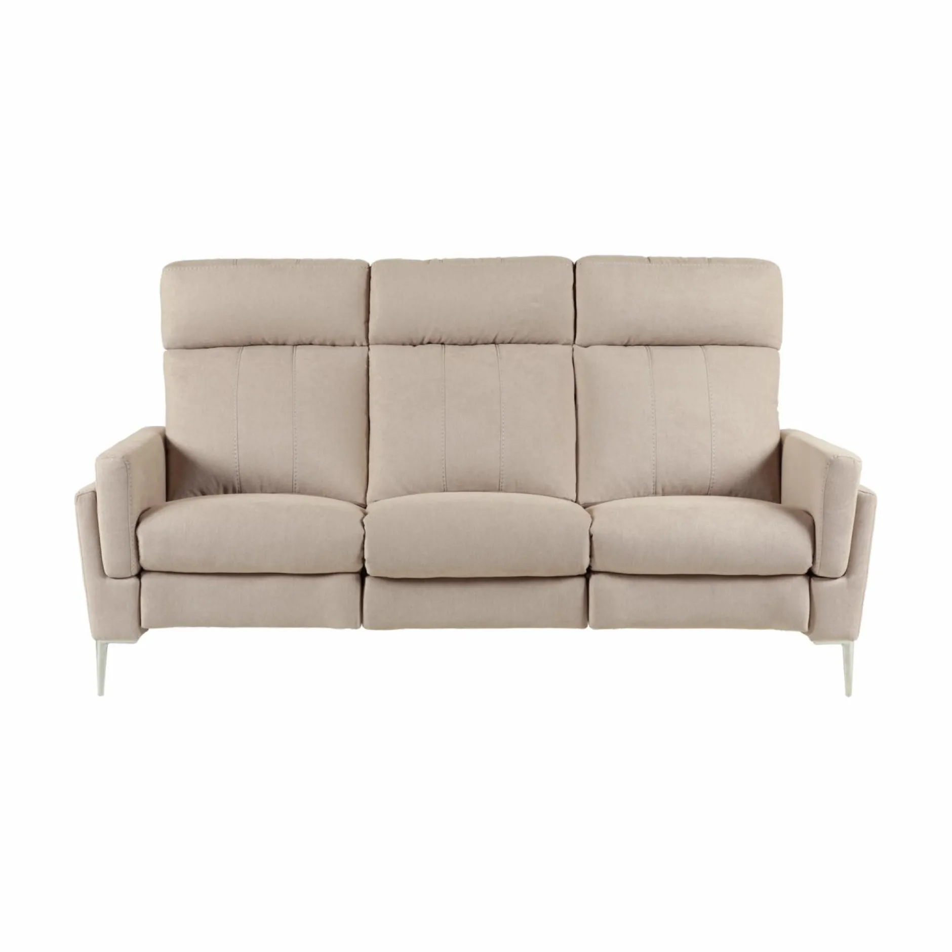 Canapés Fixes>Camif Canapé tissu Boston - - Grand 3 places Naturel