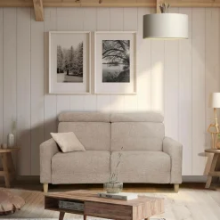 Canapés Fixes>Camif Canapé tissu Chambord - - 2 places Beige