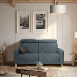 Canapés Fixes>Camif Canapé tissu Chambord - - 3 places Bleu