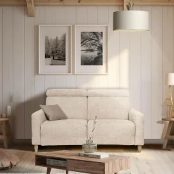 Canapés Fixes>Camif Canapé tissu Chambord - - 3 places Ivoire