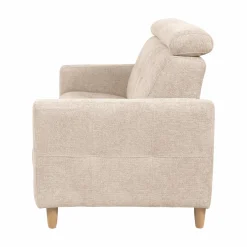 Canapés Fixes></noscript>Camif Canapé tissu Chambord - - 3 places Ivoire