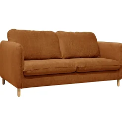 Canapés Droits|Canapés Fixes>Camif Canapé tissu chenillé Portimo - Ocre