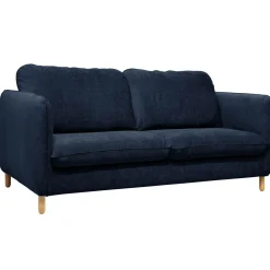 Canapés Droits|Canapés Fixes>Camif Canapé tissu chenillé Portimo - Marine