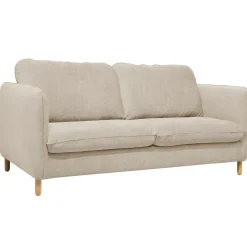 Canapés Droits|Canapés Fixes>Camif Canapé tissu chenillé Portimo - Ecru