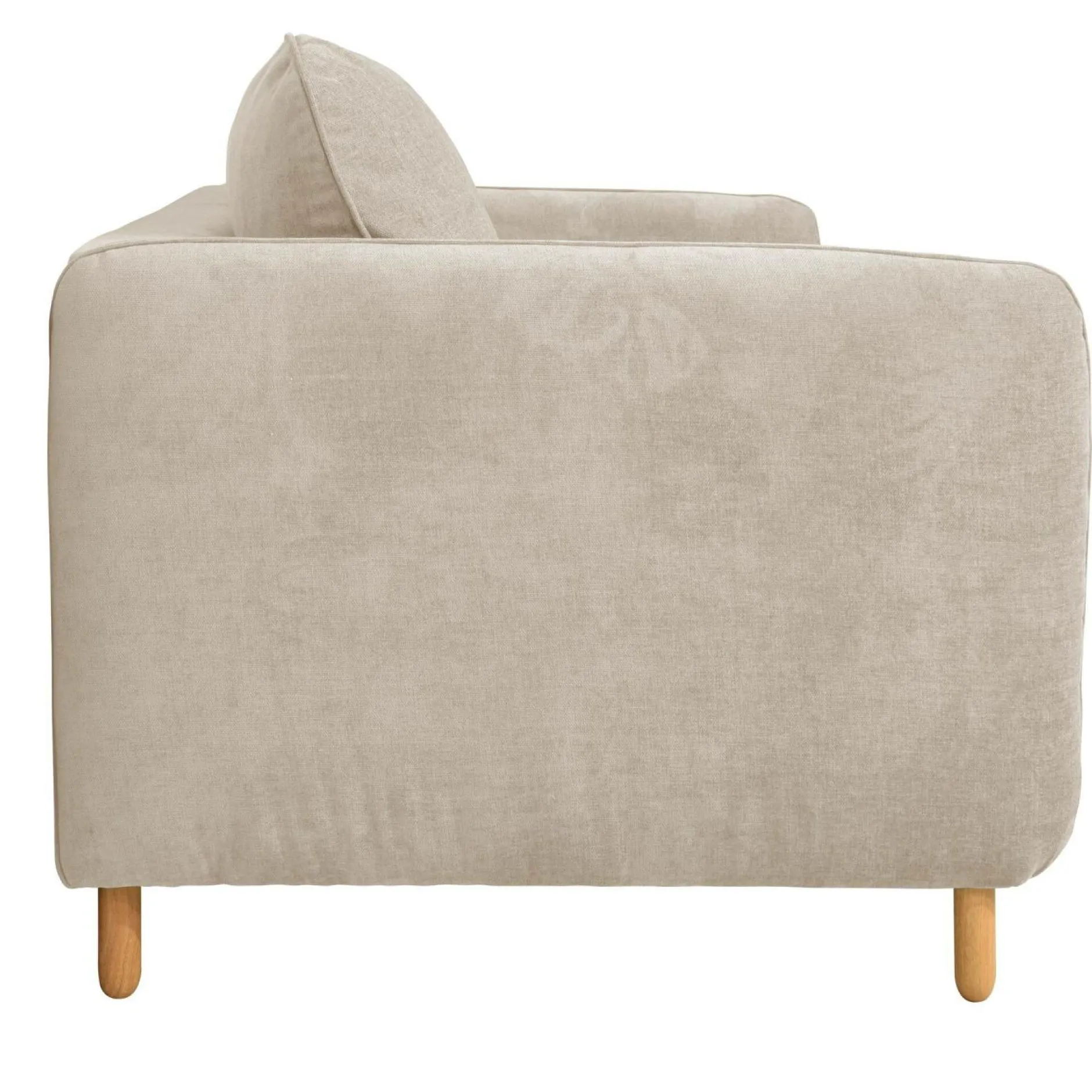 Canapés Droits|Canapés Fixes>Camif Canapé tissu chenillé Portimo - Ecru