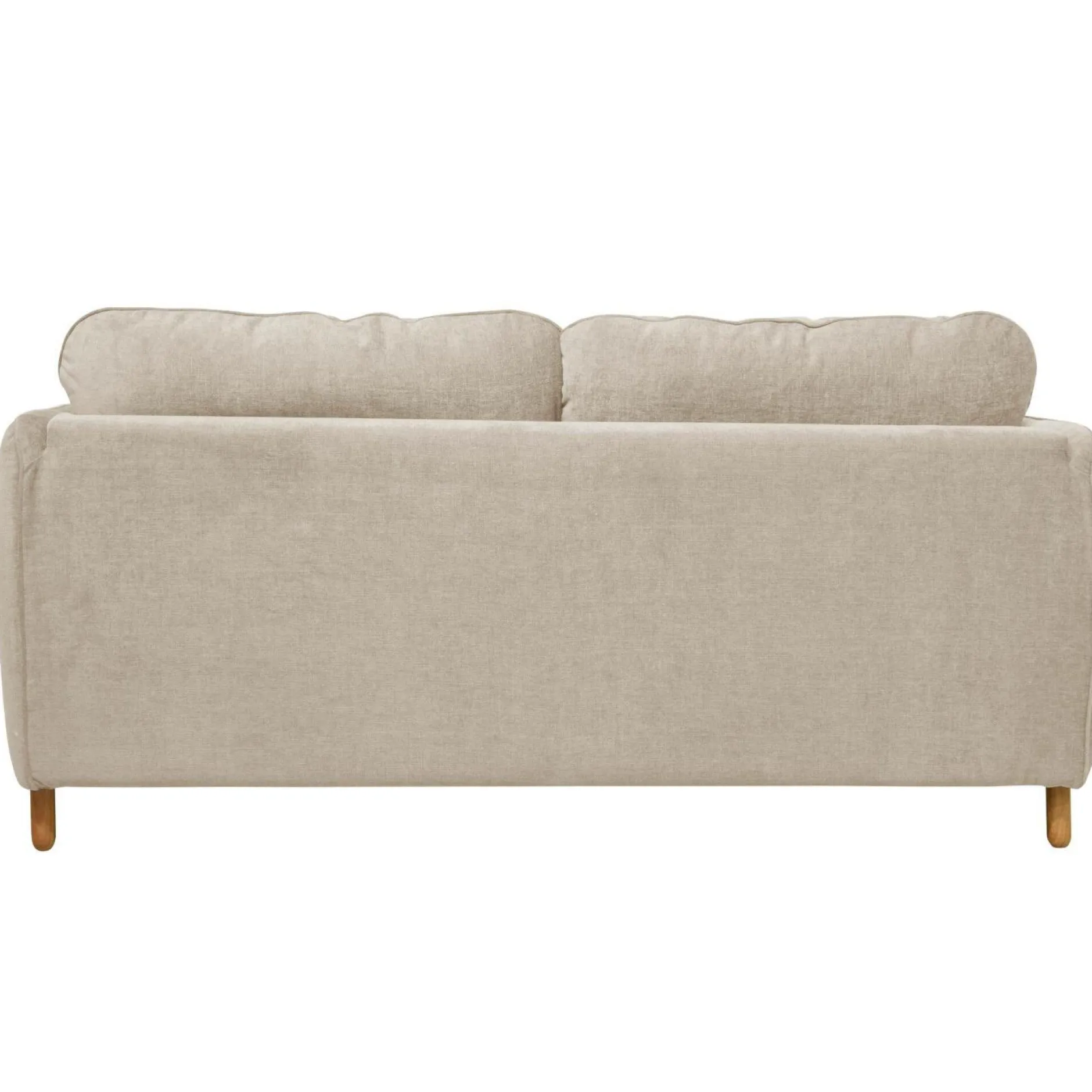 Canapés Droits|Canapés Fixes>Camif Canapé tissu chenillé Portimo - Ecru