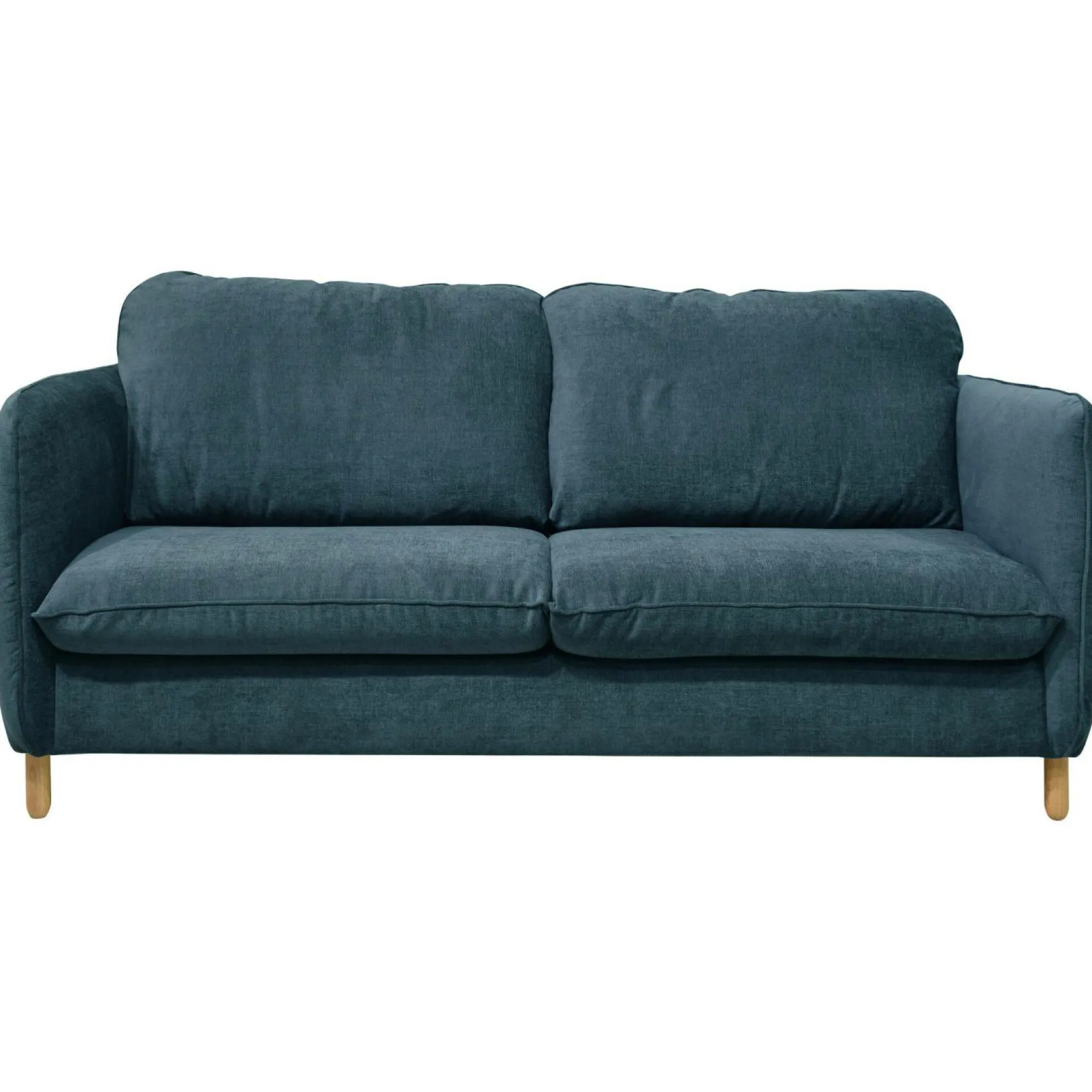 Canapés Droits|Canapés Fixes>Camif Canapé tissu chenillé Portimo - Bleu