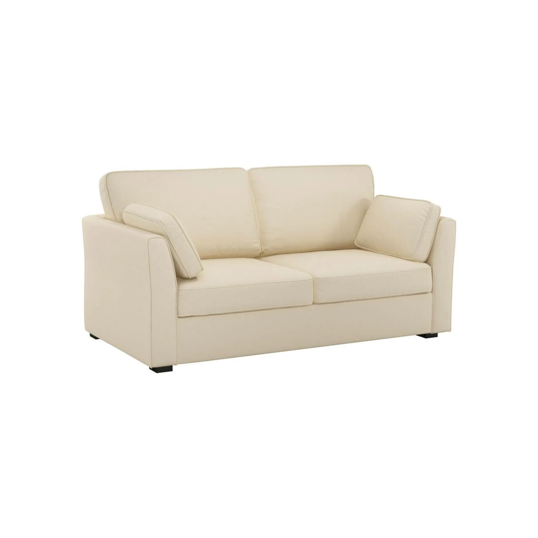 Canapés Droits|Canapés Fixes>Camif Canapé tissu coton déhoussable Marbella - - 2 places Beige