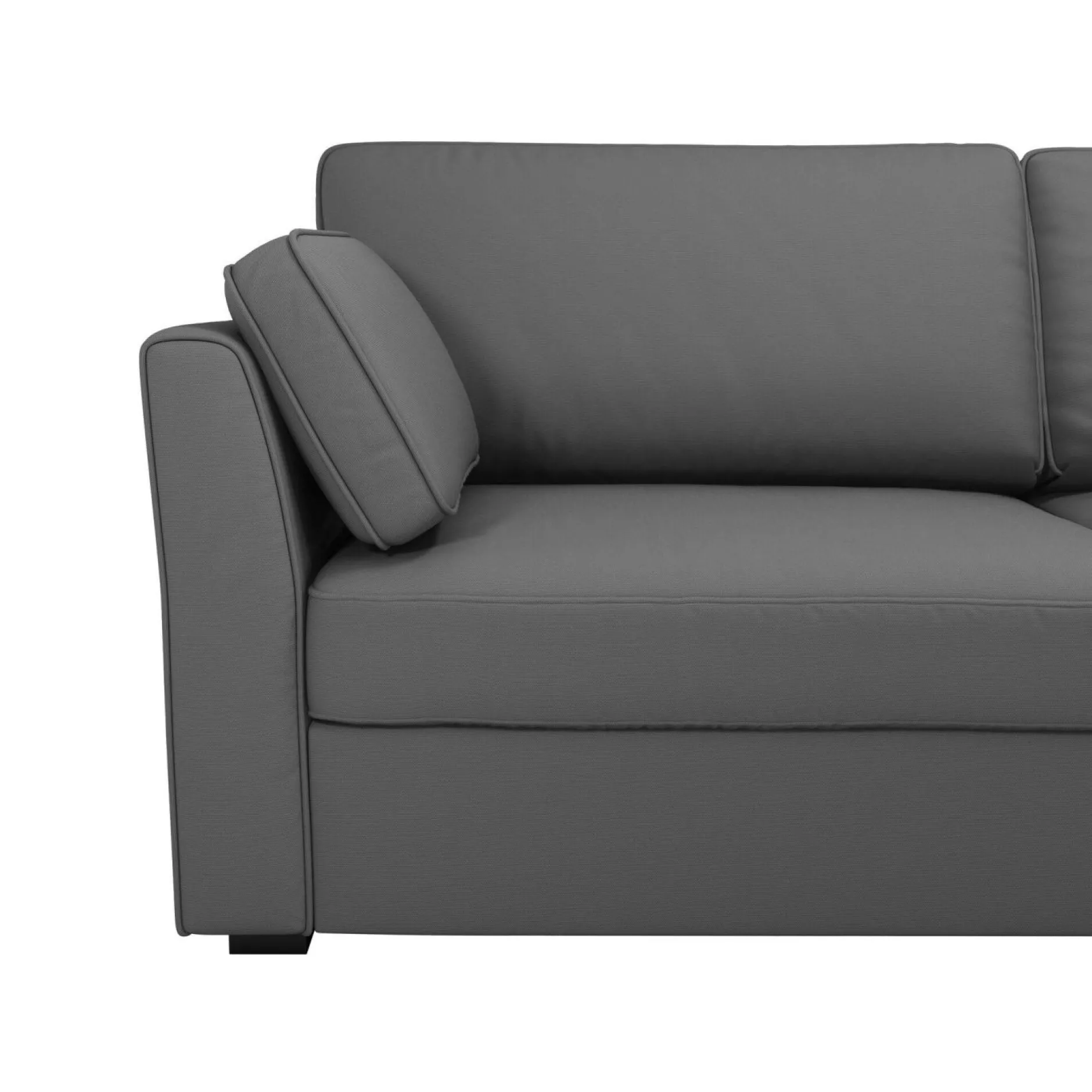 Canapés Droits|Canapés Fixes>Camif Canapé tissu coton déhoussable Marbella - - 3 places Gris