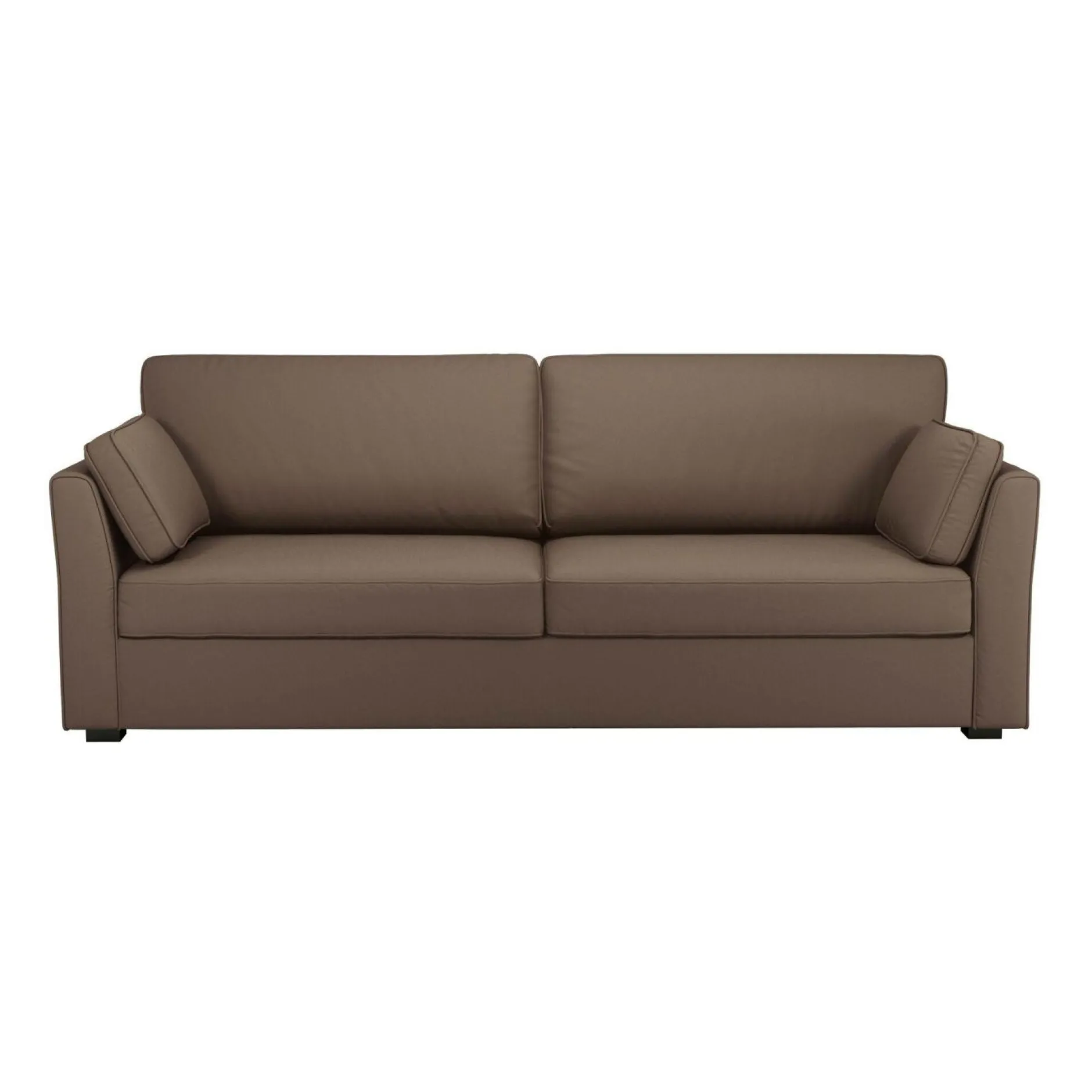 Canapés Droits|Canapés Fixes>Camif Canapé tissu coton déhoussable Marbella - - 4 places Taupe