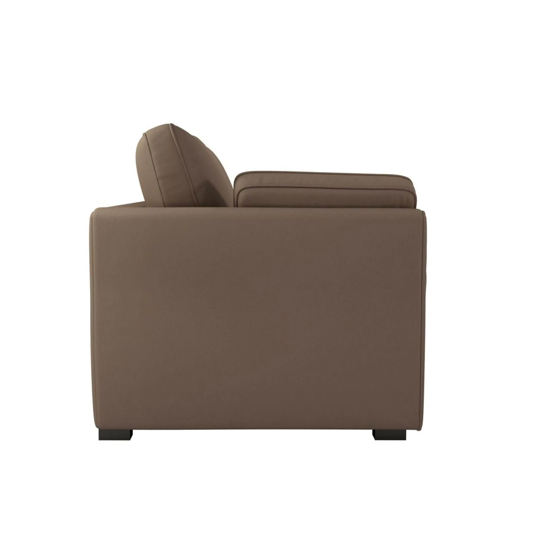 Canapés Droits|Canapés Fixes>Camif Canapé tissu coton déhoussable Marbella - - 4 places Taupe