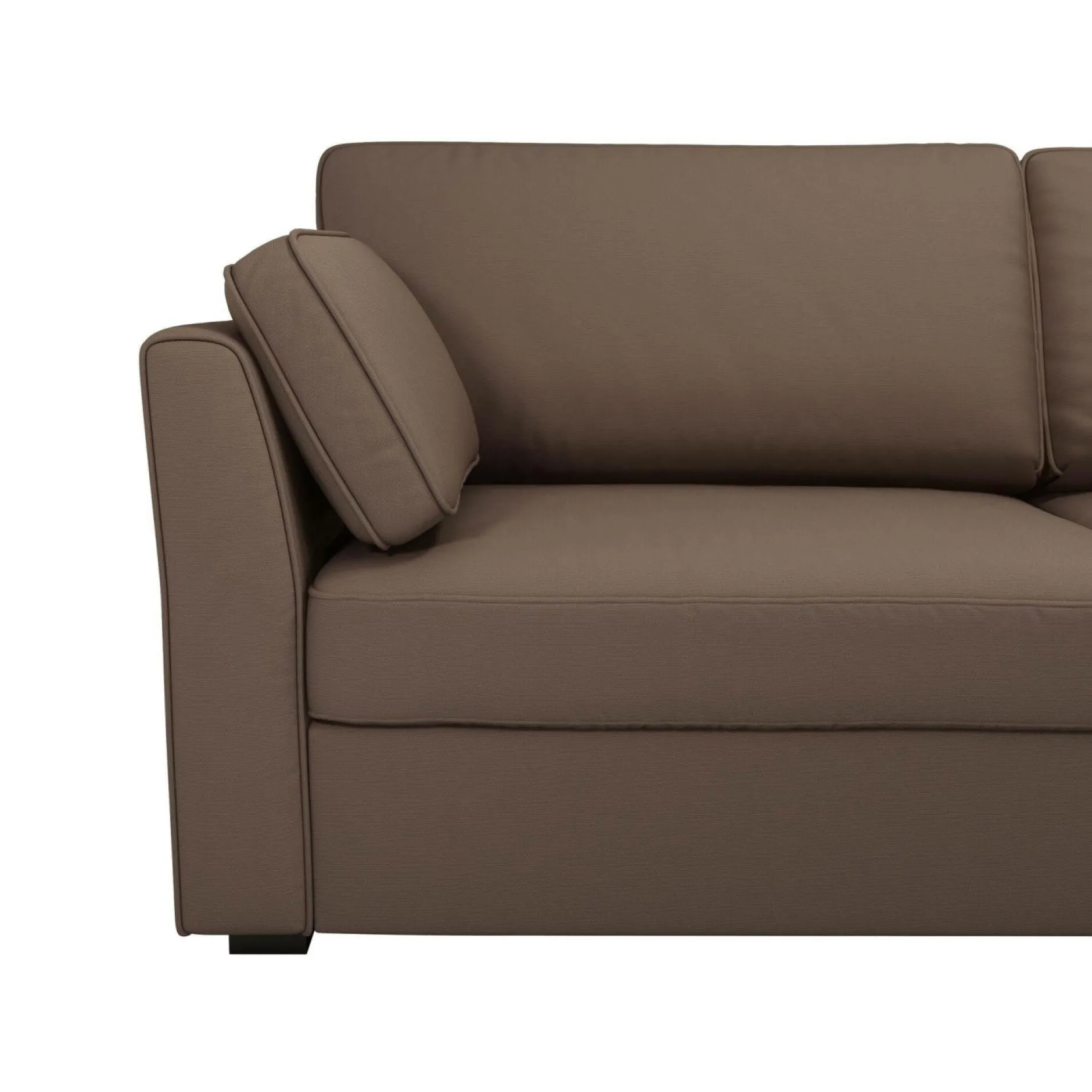 Canapés Droits|Canapés Fixes>Camif Canapé tissu coton déhoussable Marbella - - 3 places Taupe