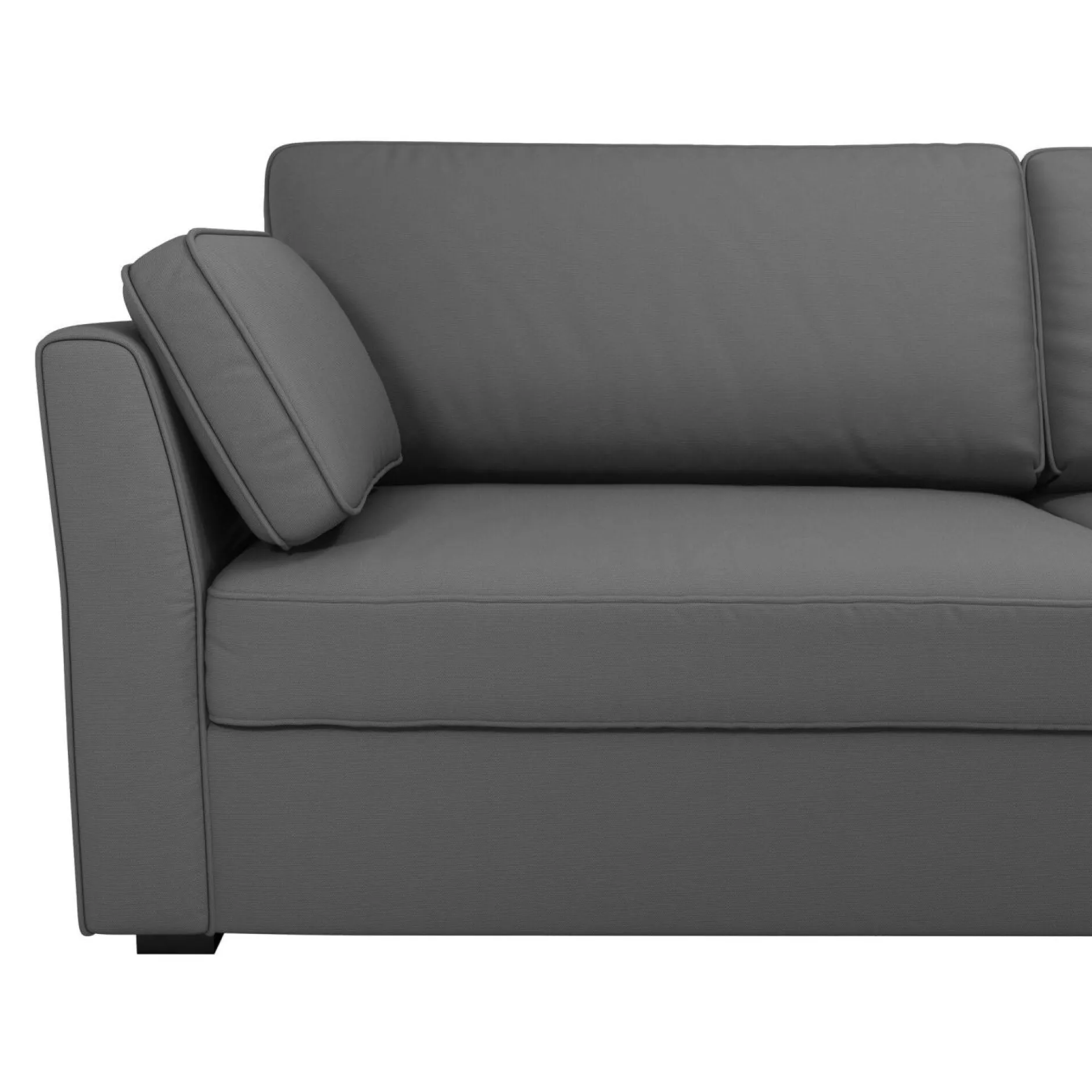 Canapés Droits|Canapés Fixes>Camif Canapé tissu coton déhoussable Marbella - - 4 places Gris