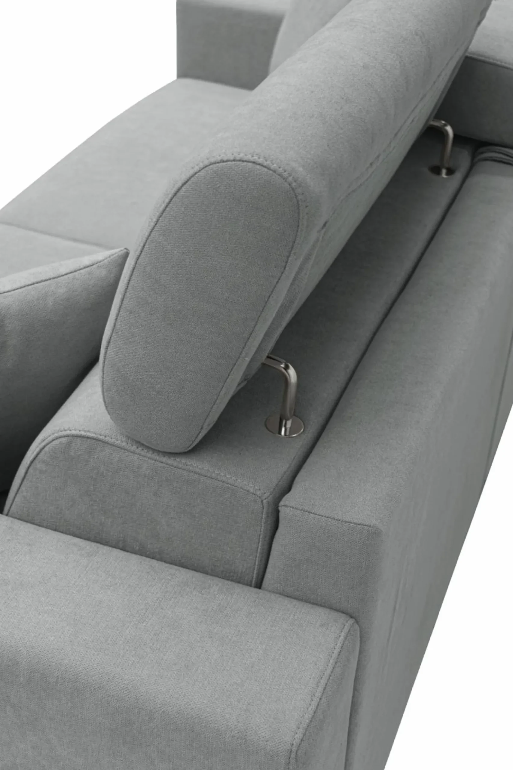 Canapés Droits|Canapés Fixes>Camif Canapé tissu déhoussable Alden - - Grand 3 places Gris