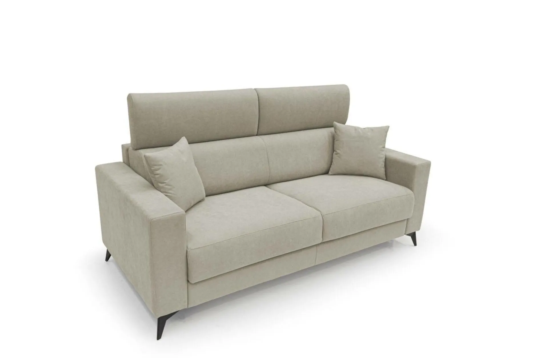 Canapés Droits|Canapés Fixes>Camif Canapé tissu déhoussable Alden - - 3 places Lin