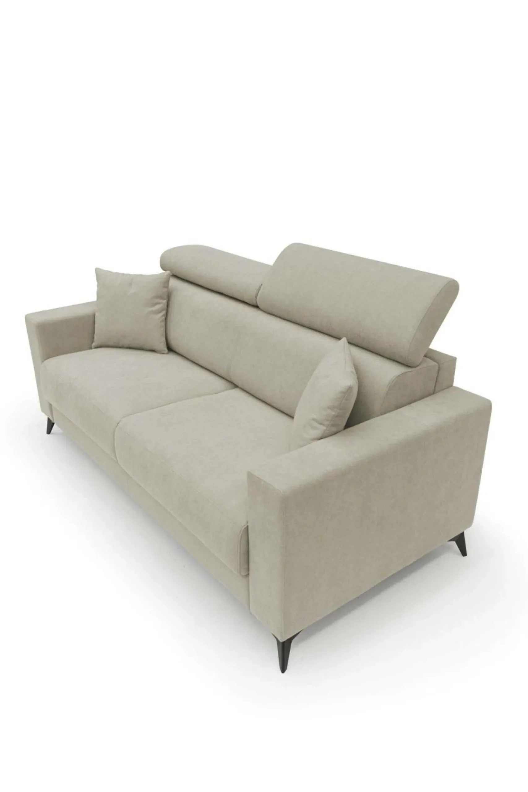 Canapés Droits|Canapés Fixes>Camif Canapé tissu déhoussable Alden - - 3 places Lin