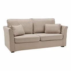 Canapés Fixes|Canapés Droits>Camif Canapé tissu déhous Marbella - - 2 places Sable
