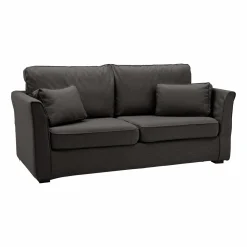 Canapés Droits|Canapés Fixes>Camif Canapé tissu déhoussable Marbella - - 4 places Gris Anthracite