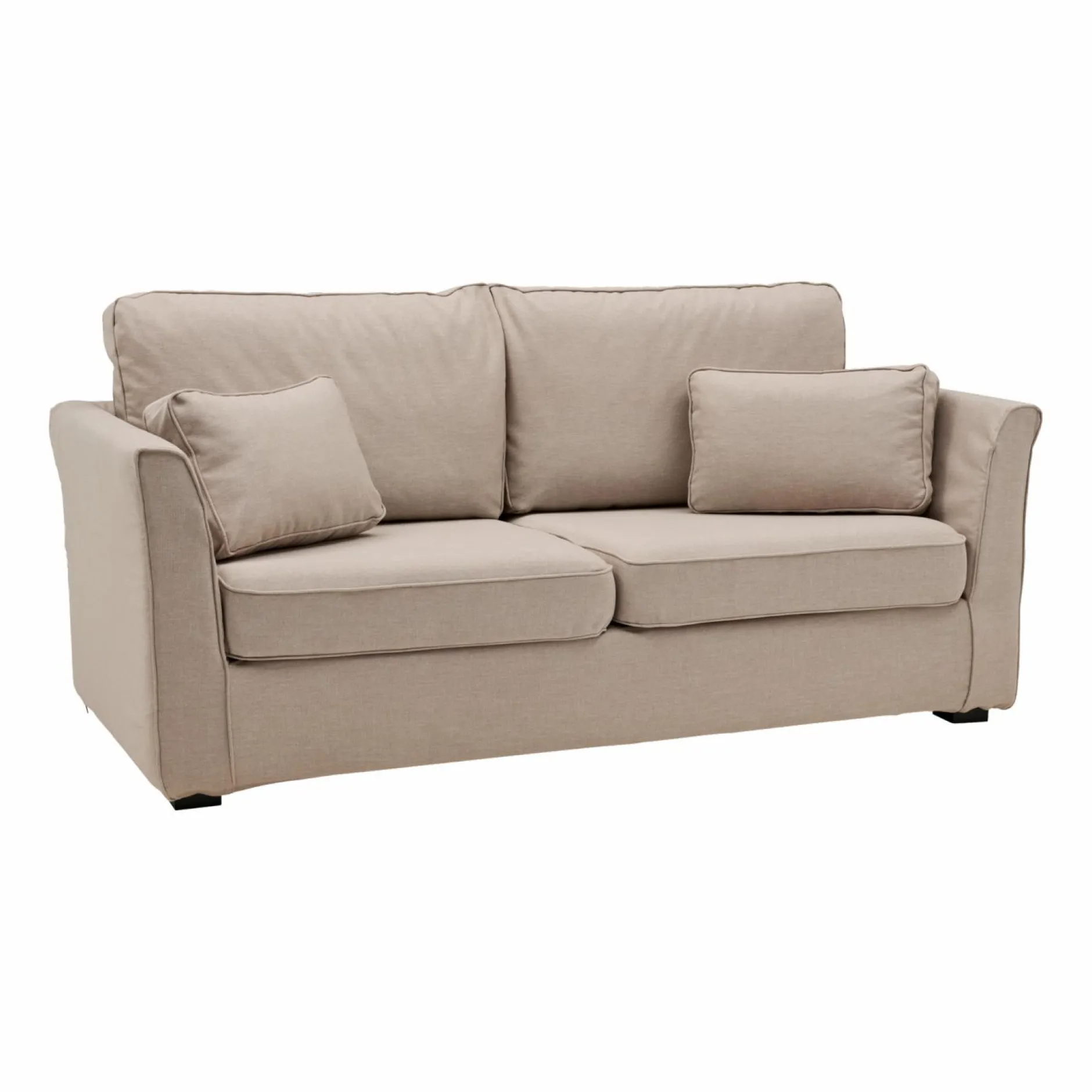 Canapés Droits|Canapés Fixes>Camif Canapé tissu déhous Marbella - - 4 places Sable