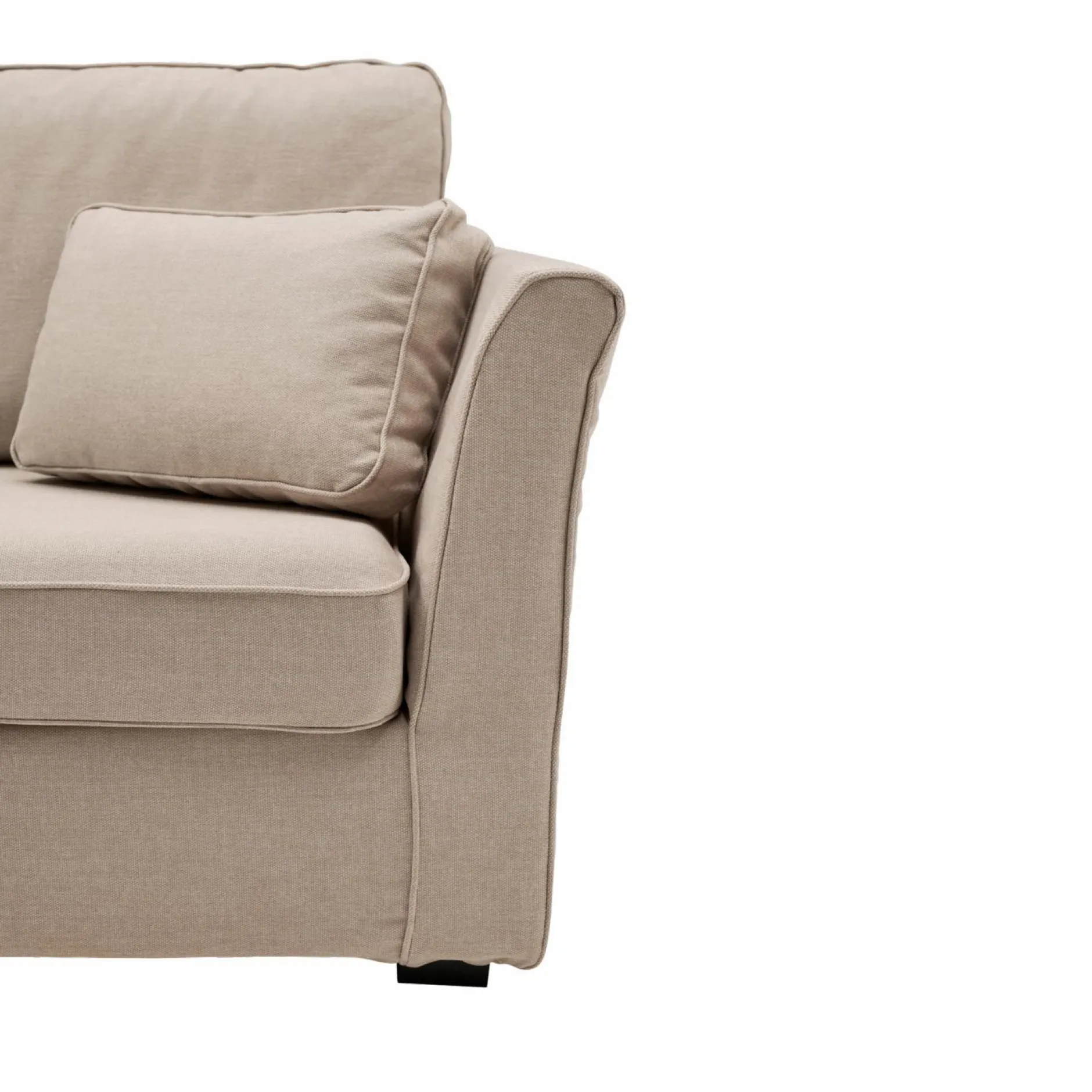 Canapés Droits|Canapés Fixes>Camif Canapé tissu déhous Marbella - - 4 places Sable