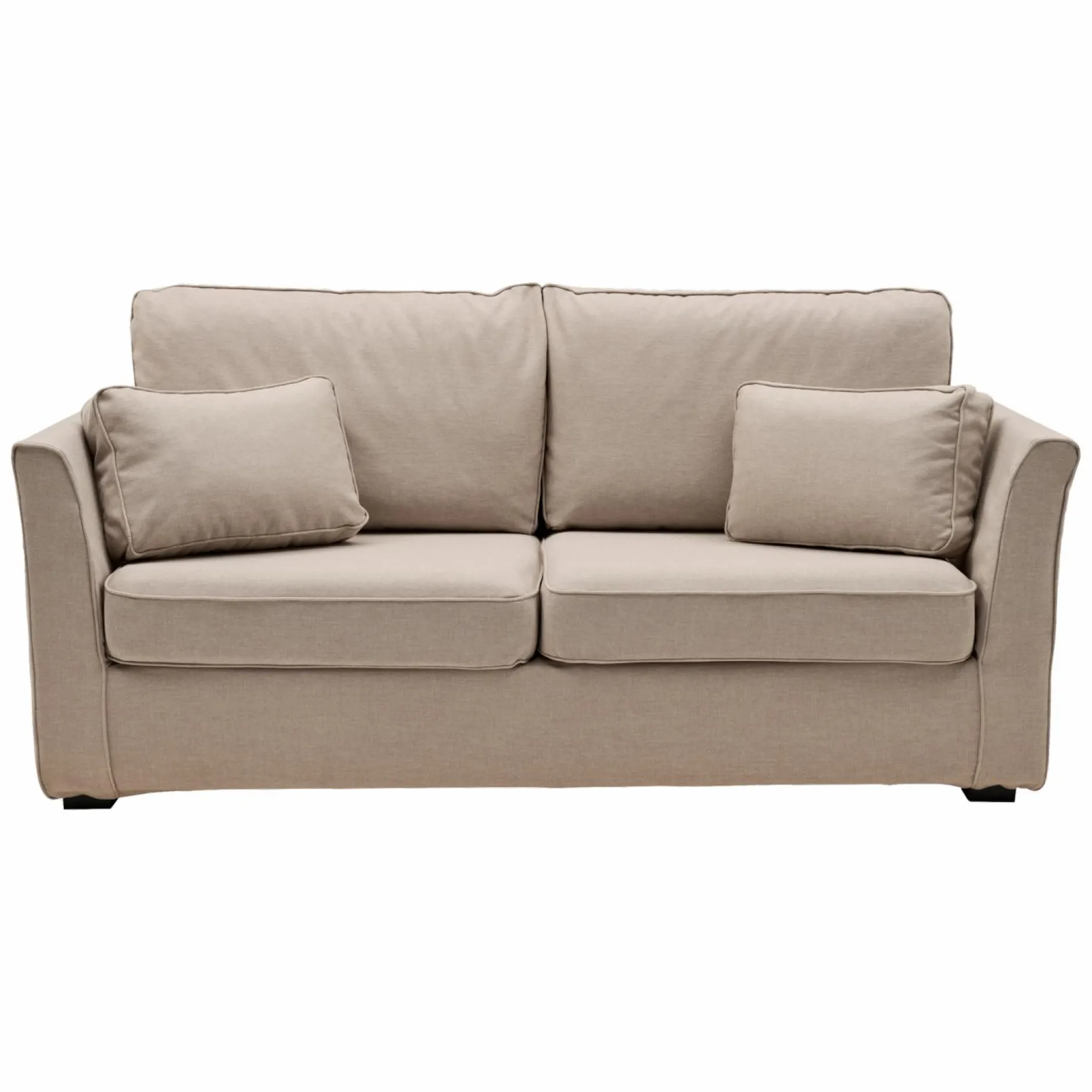 Canapés Droits|Canapés Fixes>Camif Canapé tissu déhous Marbella - - 4 places Sable