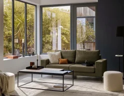 Canapés Fixes>Camif Canapé tissu déhoussable Morgan - - 3 places Vert Forêt