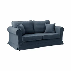 Canapés Fixes>Camif Canapé tissu déhoussable Naxos - - 4 places Bleu