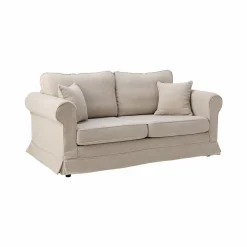 Canapés Fixes>Camif Canapé tissu déhoussable Naxos - - 2 places Beige