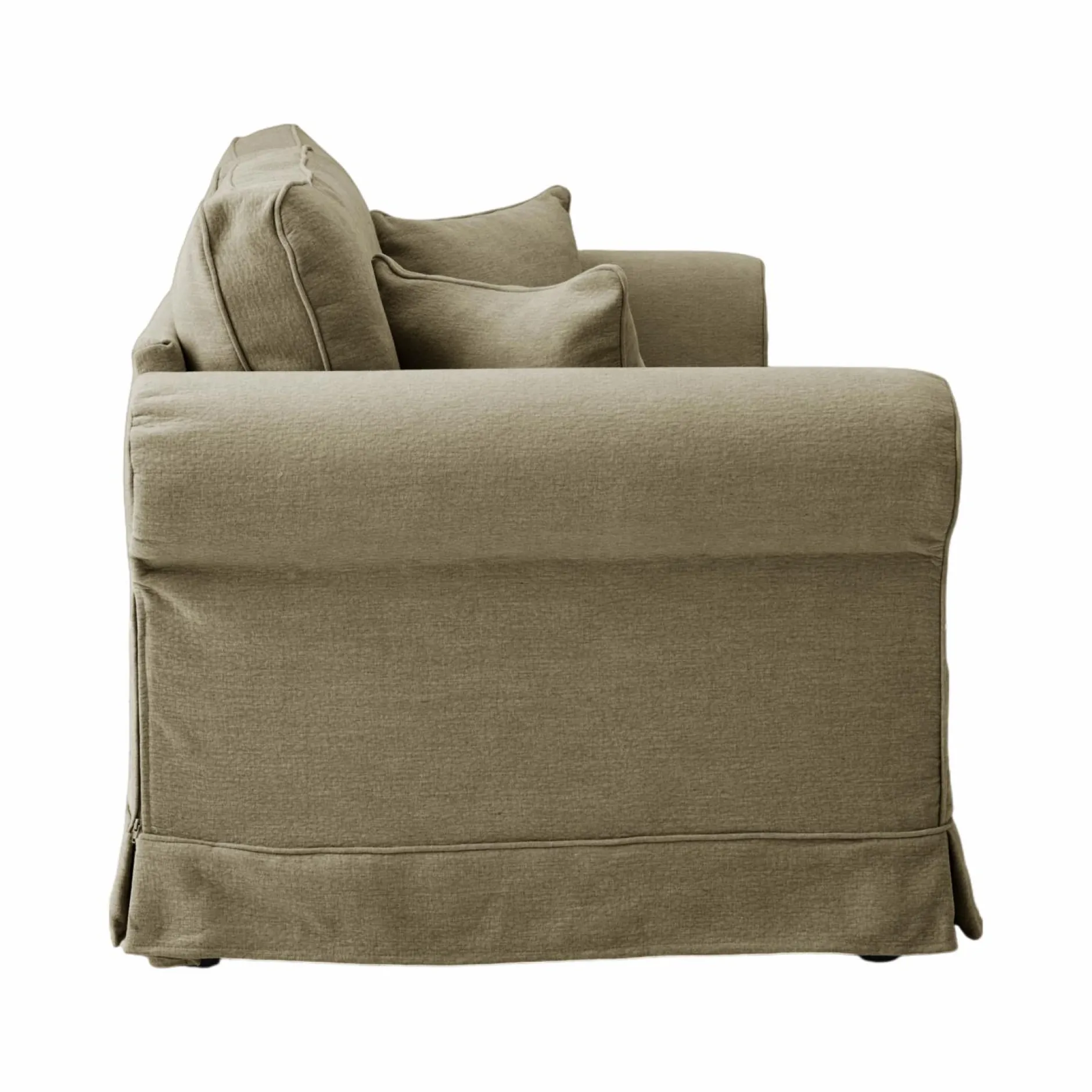 Canapés Fixes>Camif Canapé tissu déhoussable Naxos - - 4 places Vert Olive