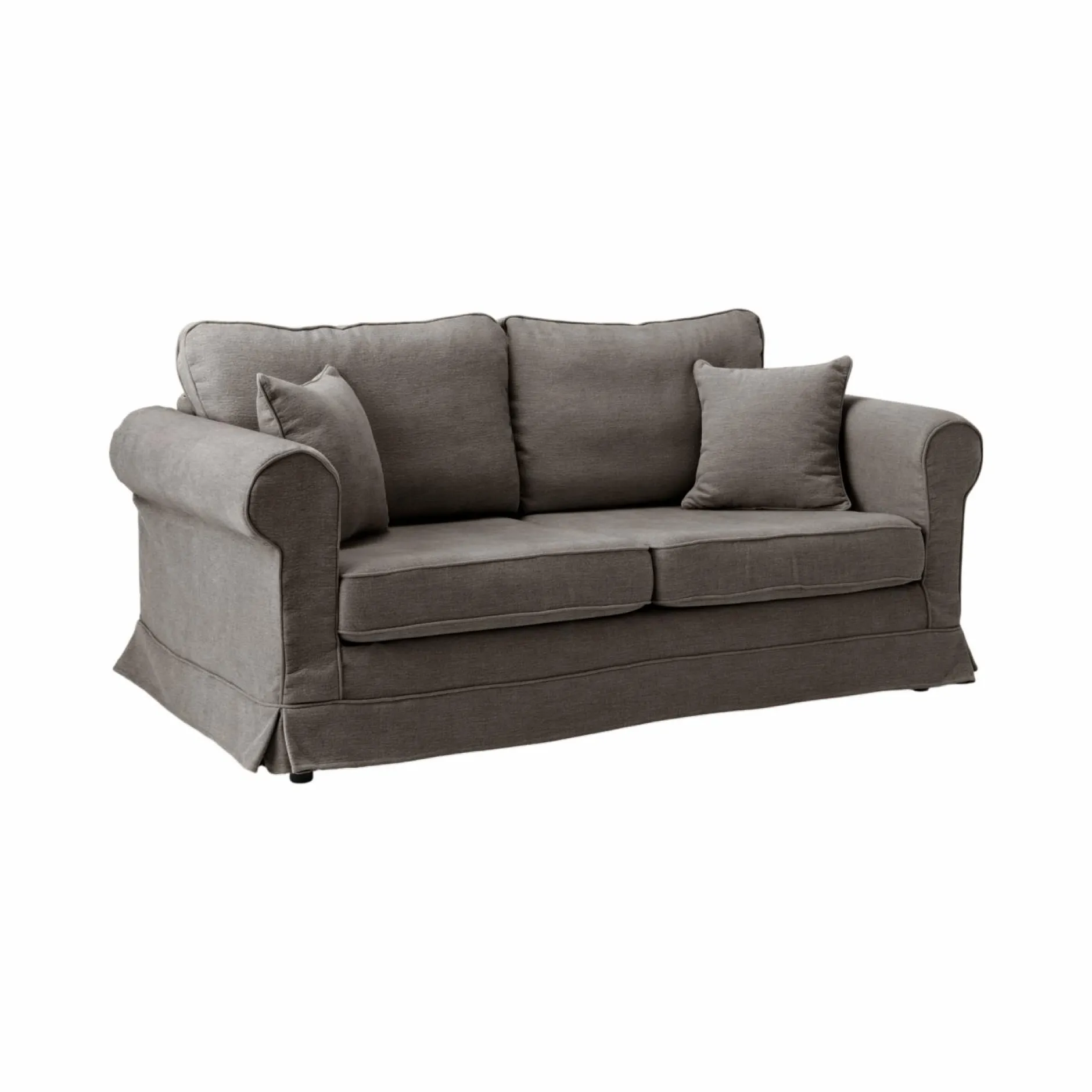 Canapés Fixes>Camif Canapé tissu déhoussable Naxos - - 4 places Gris Souris