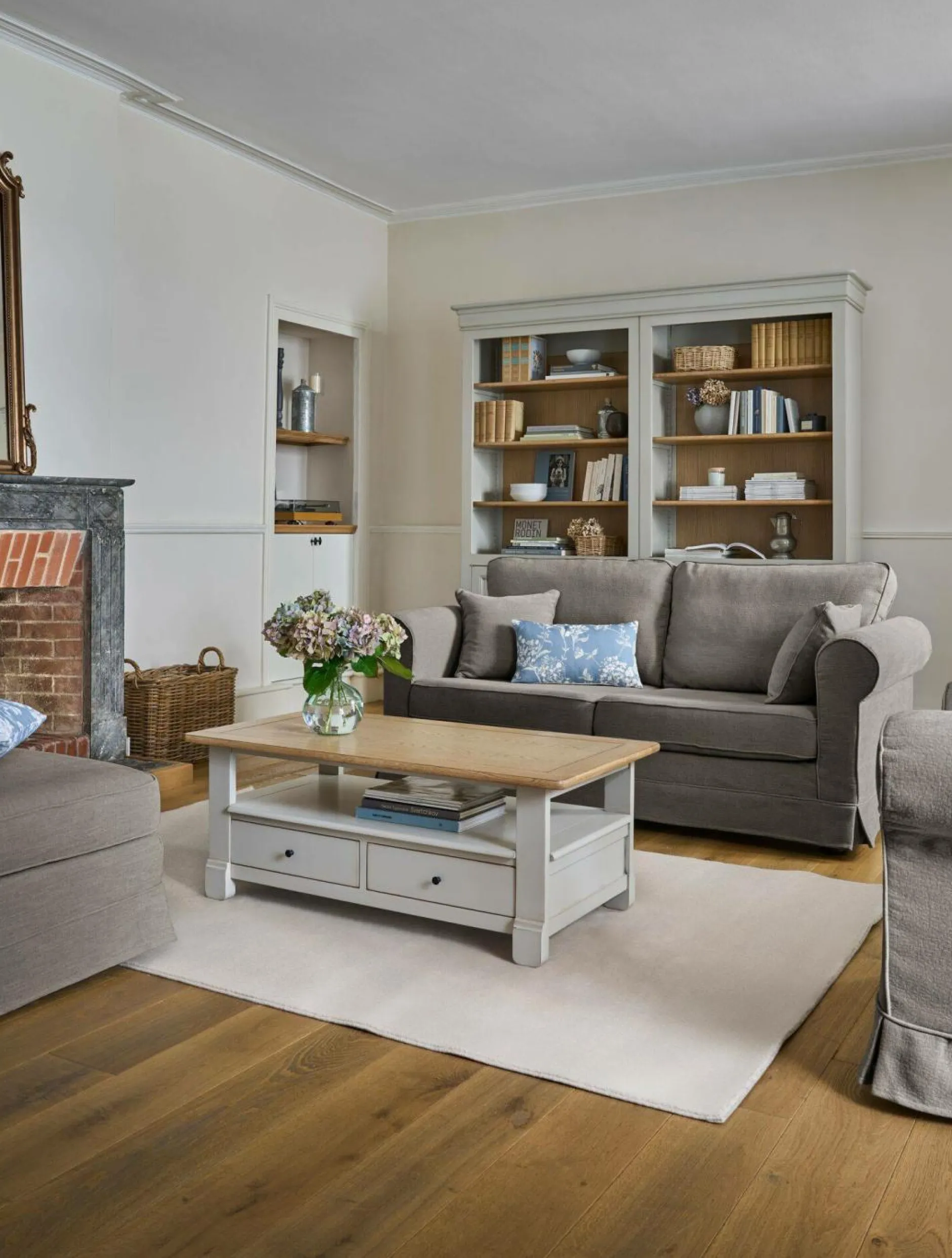 Canapés Fixes>Camif Canapé tissu déhoussable Naxos - - 4 places Gris Souris