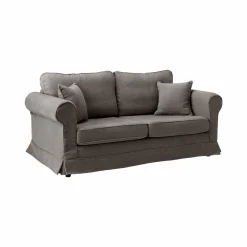 Canapés Fixes>Camif Canapé tissu déhoussable Naxos - - 2 places Gris Souris