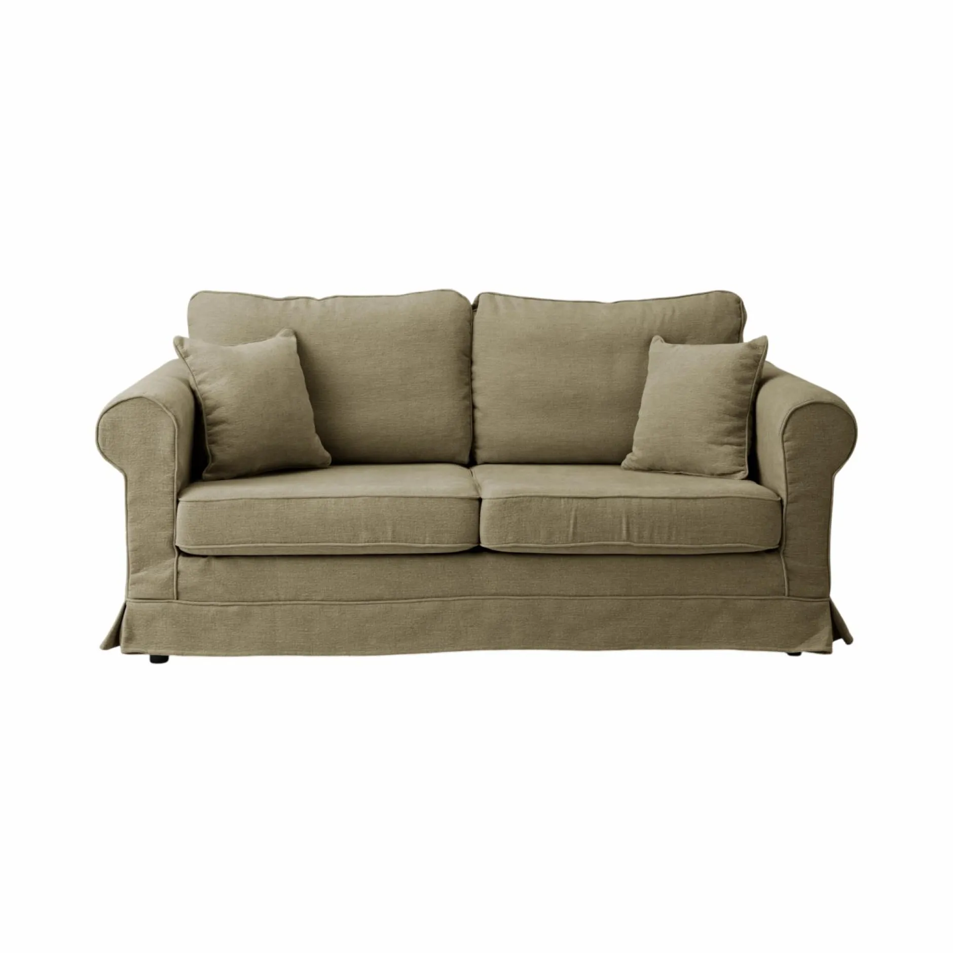 Canapés Fixes>Camif Canapé tissu déhoussable Naxos - - 2 places Vert Olive