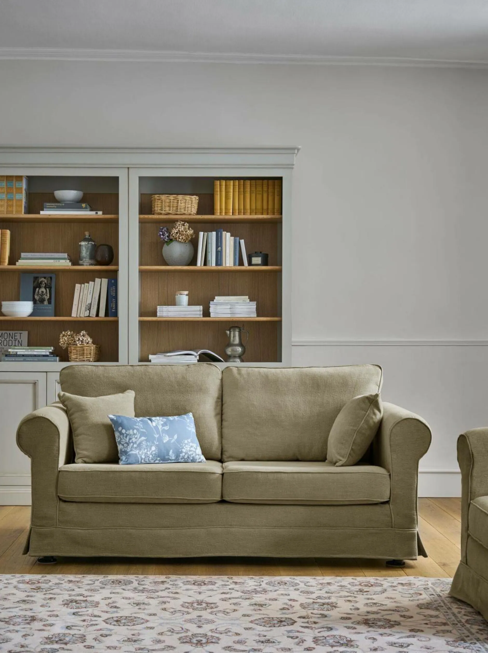 Canapés Fixes>Camif Canapé tissu déhoussable Naxos - - 2 places Vert Olive