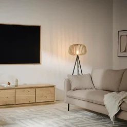 Canapés Droits|Canapés Fixes></noscript>Camif Canapé tissu Oden - - 3 places Beige