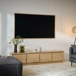 Canapés Droits|Canapés Fixes></noscript>Camif Canapé tissu Oden - - 4 places Carbone