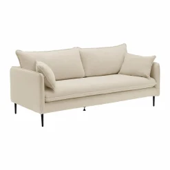 Canapés Fixes|Canapés Droits>Camif Canapé tissu Oden - - 2 places Crème