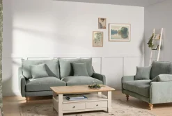 Canapés Fixes>Camif Canapé tissu Orso - - 2 places Vert d'Eau