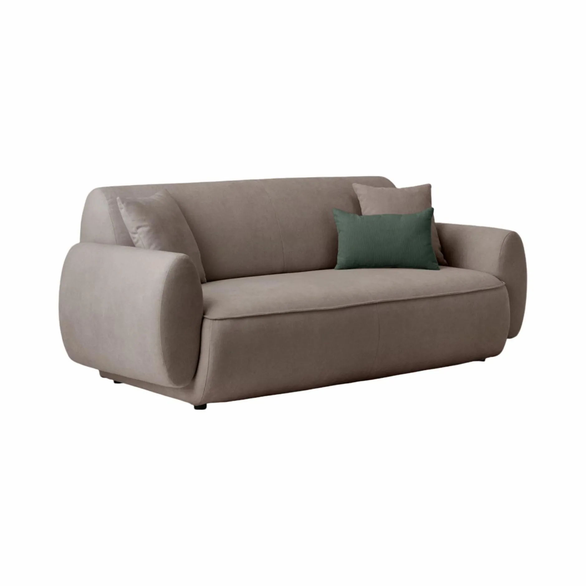 Canapés Fixes>Camif Canapé tissu Orus - - 2 places Taupe