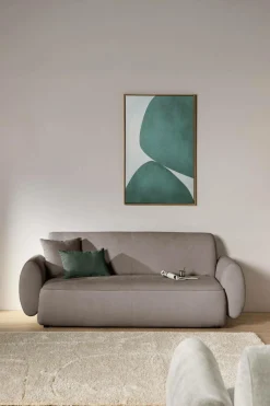 Canapés Fixes>Camif Canapé tissu Orus - - 2 places Taupe