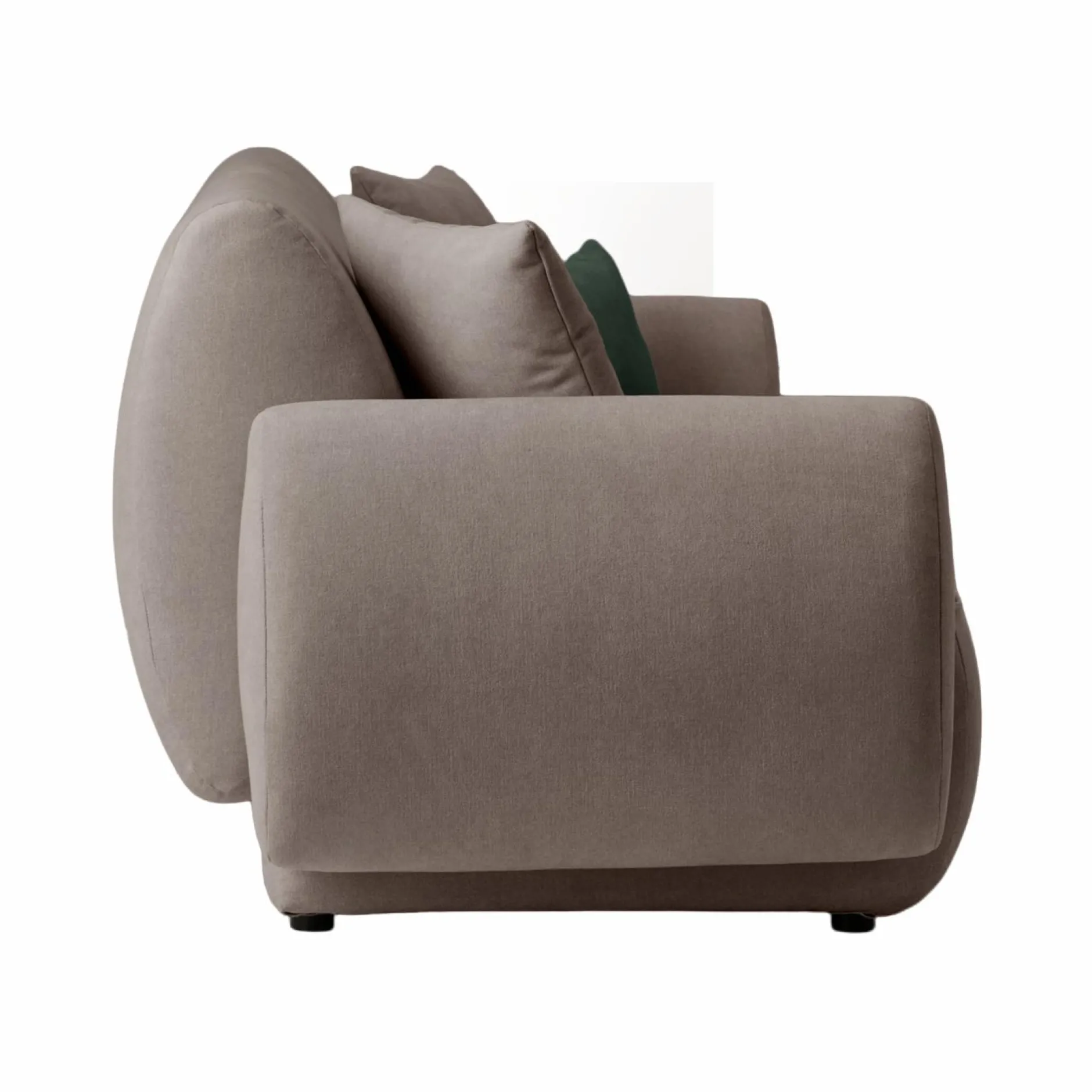 Canapés Fixes>Camif Canapé tissu Orus - - 2 places Taupe